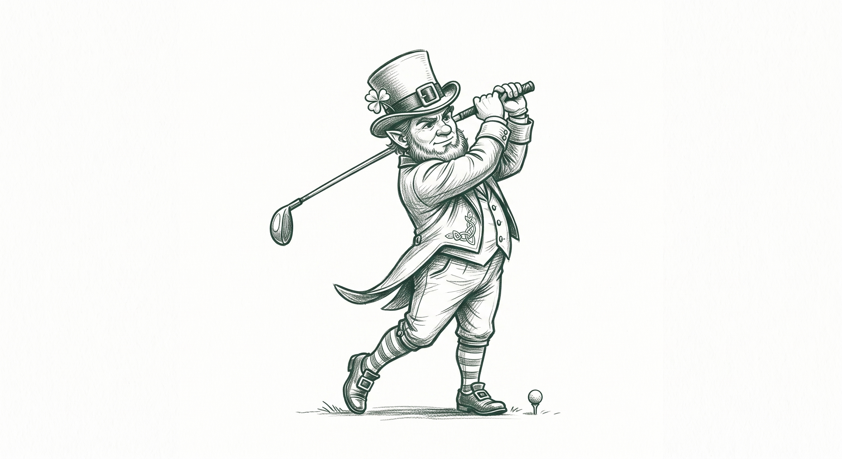 Leprechaun Golfer